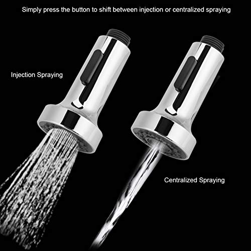 Kitchen Faucet Spray Head Replacement - Pull Down Sink Faucet Sprayer for Kitchen & Bathroom - Durable Tap Replacement Heads - Perfect for Washing Dishes, Cleaning Vegetables & Bathroom Sink Use