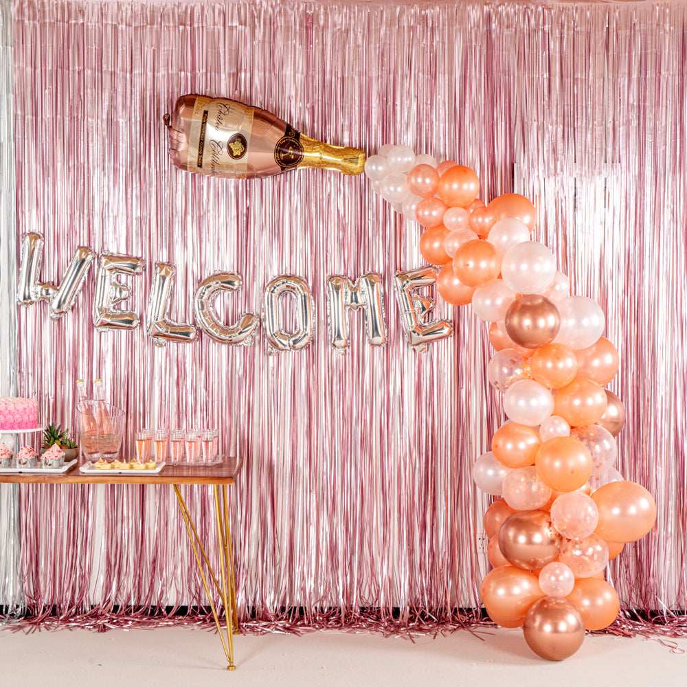 Balloonify Champagne Bottle Balloon Arch Garland Kit - 90 Pieces Party Decorations for Weddings, Birthdays & Celebrations - 1 Count Box