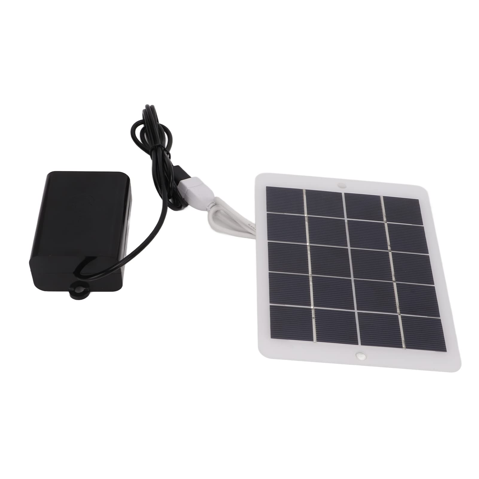 Solar Powered Water Oxygen Pump - USB Rechargeable Portable Aerator with High Sunlight Absorption for Fish Tanks, Ponds & Outdoor Activities | Perfect for Travel, Camping & Cycling Adventures