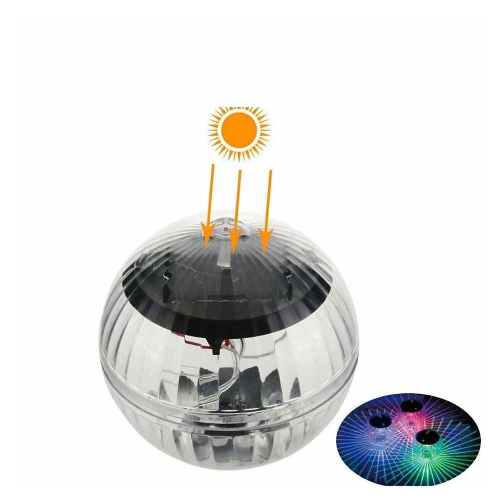 Waterproof LED Solar Pool Lights - Multi-Color Changing Floating Ball Lights for Swimming Pools, Ponds & Fountains | Warm White & RGB Colors | Underwater & Surface Lighting for Nighttime Swimming, Garden Decor & Outdoor Parties
