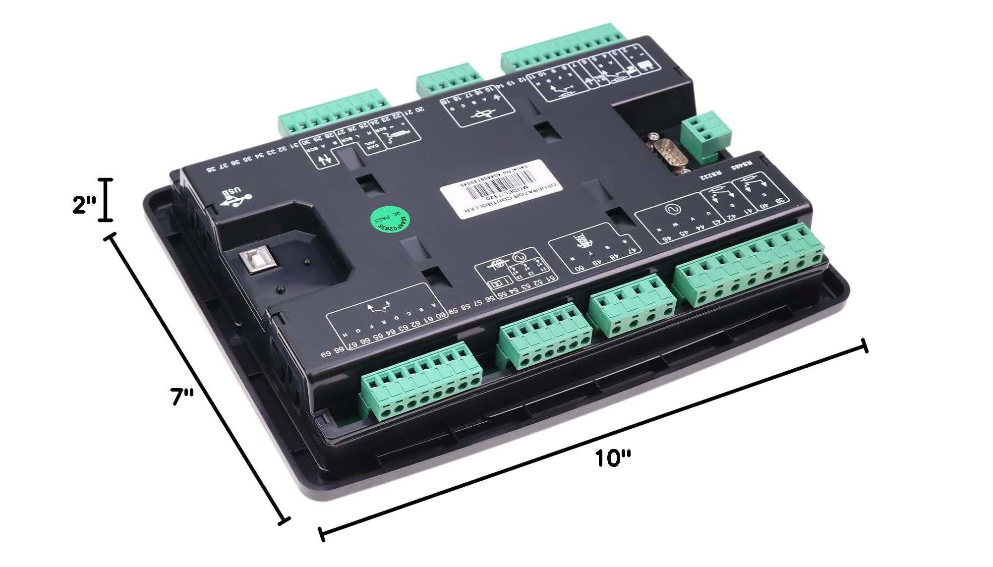 Deep Sea 7320 Generator Auto Start Control Module - DSE7320 Compatible Replacement Controller Panel for Genset - Perfect for Power Backup Systems & Emergency Generator Control