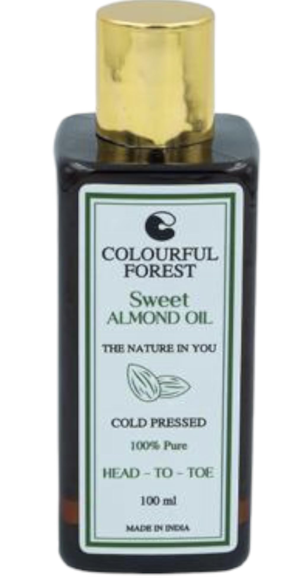 Premium Sweet Almond Oil for Skin & Hair - Rich in Vitamins E & A | Natural Moisturizer for Dry Skin, Hair Growth & Massage | Vegan, Cold-Pressed & Chemical-Free