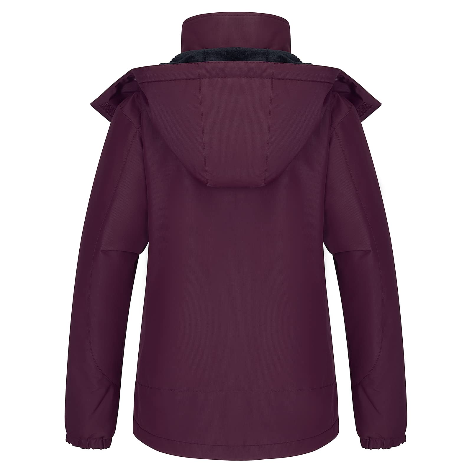 CAMEL Women's Waterproof Ski Jacket - Windproof Winter Snow Coat with Detachable Hood for Skiing, Snowboarding & Outdoor Activities