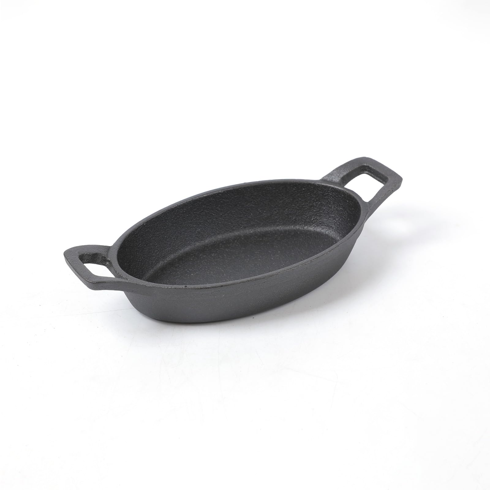 HAWOK 4-Piece Cast Iron Mini Oval Serving Dishes Set with Storage Bag - Perfect for Appetizers, Side Dishes & Small Casseroles - Ideal for Dinner Parties, Holiday Meals & Kitchen Serving