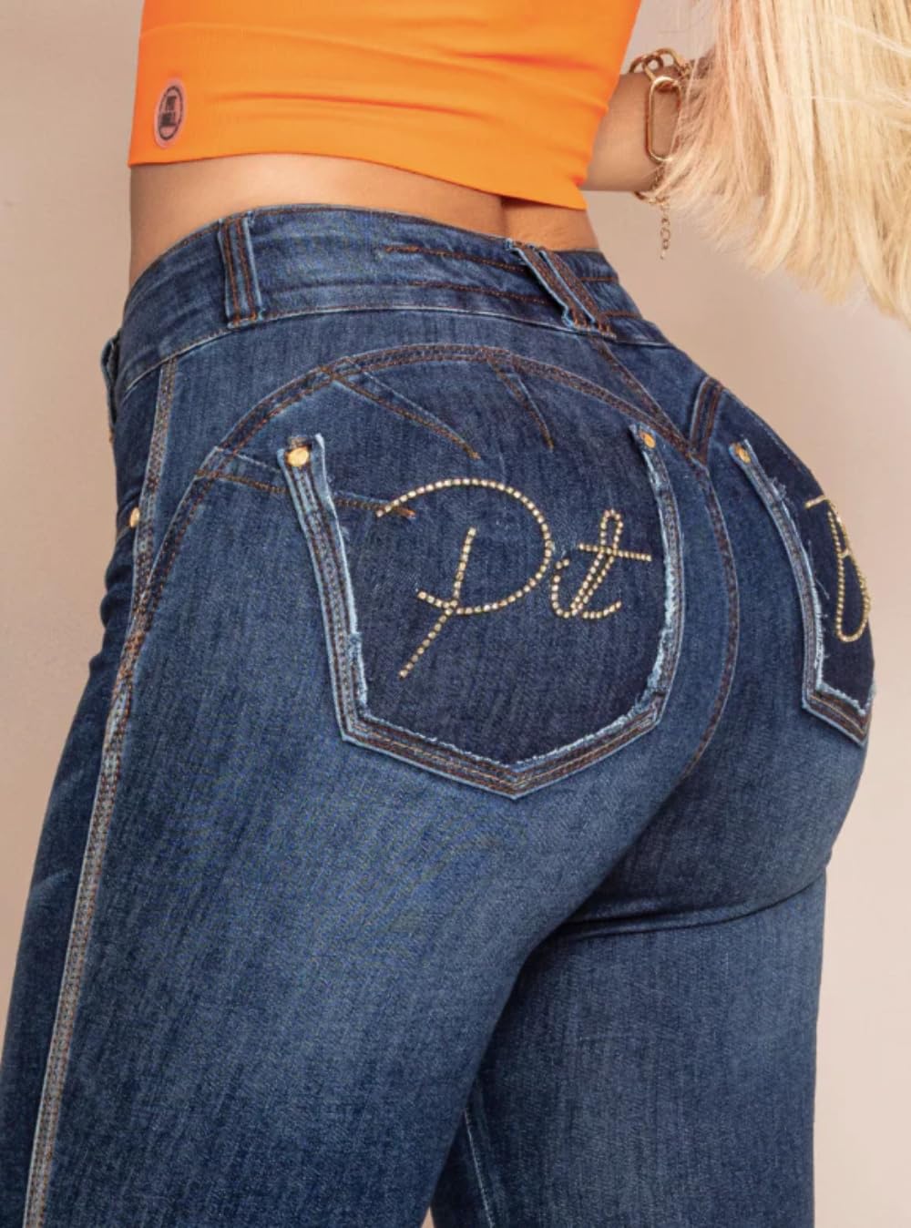 Pit Bull Jeans Women's High Waisted Skinny Jeans - Stretch Denim Pants 66492 for Casual Wear & Night Out