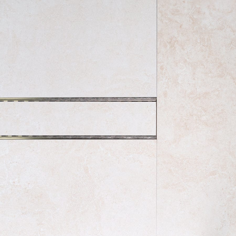 1M Aluminum Floor Drain with Warm Brushed Nickel Finish - Durable Bathroom & Shower Drain for Modern Homes