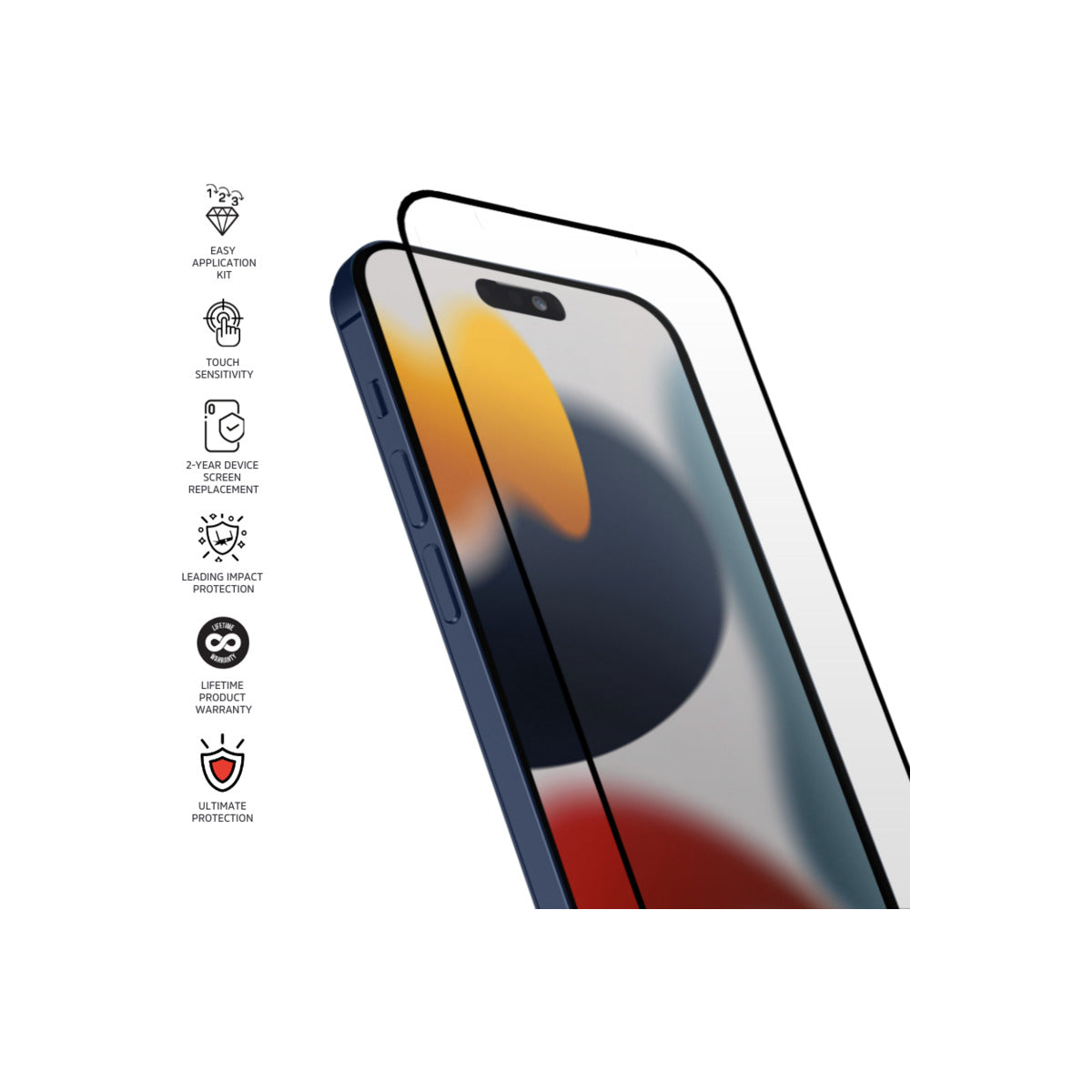 Impact Zero® Ultimate Screen Protector for Apple iPhone 15 Plus - Anti-Scratch, Shatterproof, HD Clarity - Perfect for Work, Travel & Outdoor Adventures