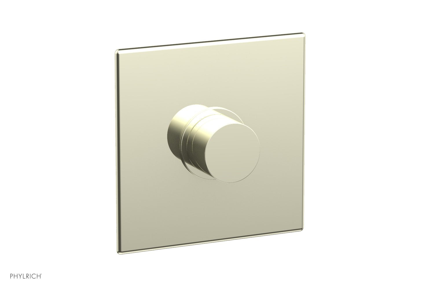 BASIC II 3/4 Thermostatic Square Shower Trim with Smooth Handle - Chrome Finish for Modern Bathrooms | Perfect for Home & Hotel Bathroom Renovations