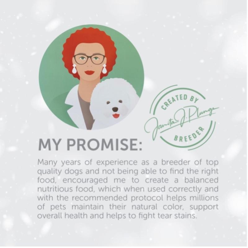 Premium Puppy Food for Light Coat Dogs (Up to 4 Months) - Salmon Recipe for All Breeds - Ideal for Growing Puppies & Coat Maintenance