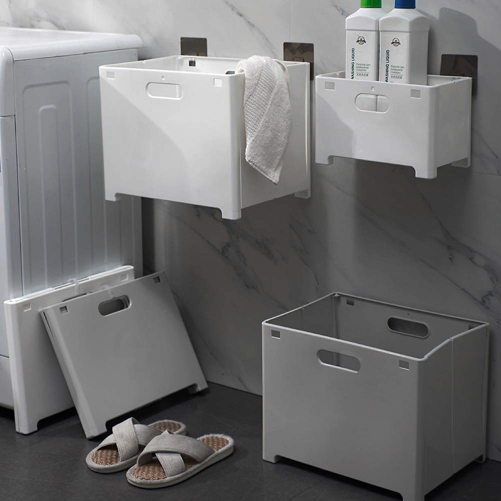 TOPBATHY Collapsible Woven Laundry Basket - Foldable Storage Hamper for Socks, Clothes & Organizing - Perfect for Home, Dorm, Travel & Small Spaces