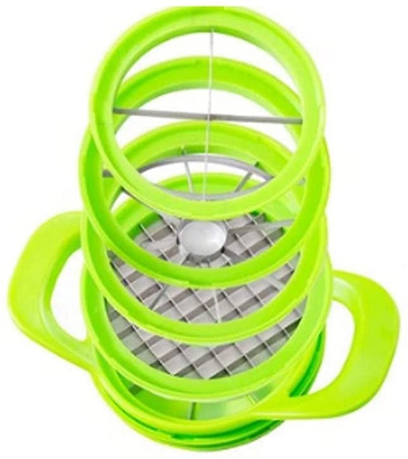 LCJD 6-in-1 Multifunctional Fruit Cutter & Divider - Stainless Steel Kitchen Tool for Slicing Apples, Pears, Mangoes - Perfect for Fruit Platters, Snack Prep & Party Serving