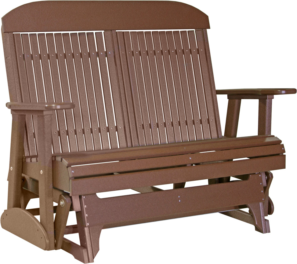 LuxCraft 4 Foot Classic Glider Rocking Chair - Perfect for Nursery, Living Room & Patio Relaxation