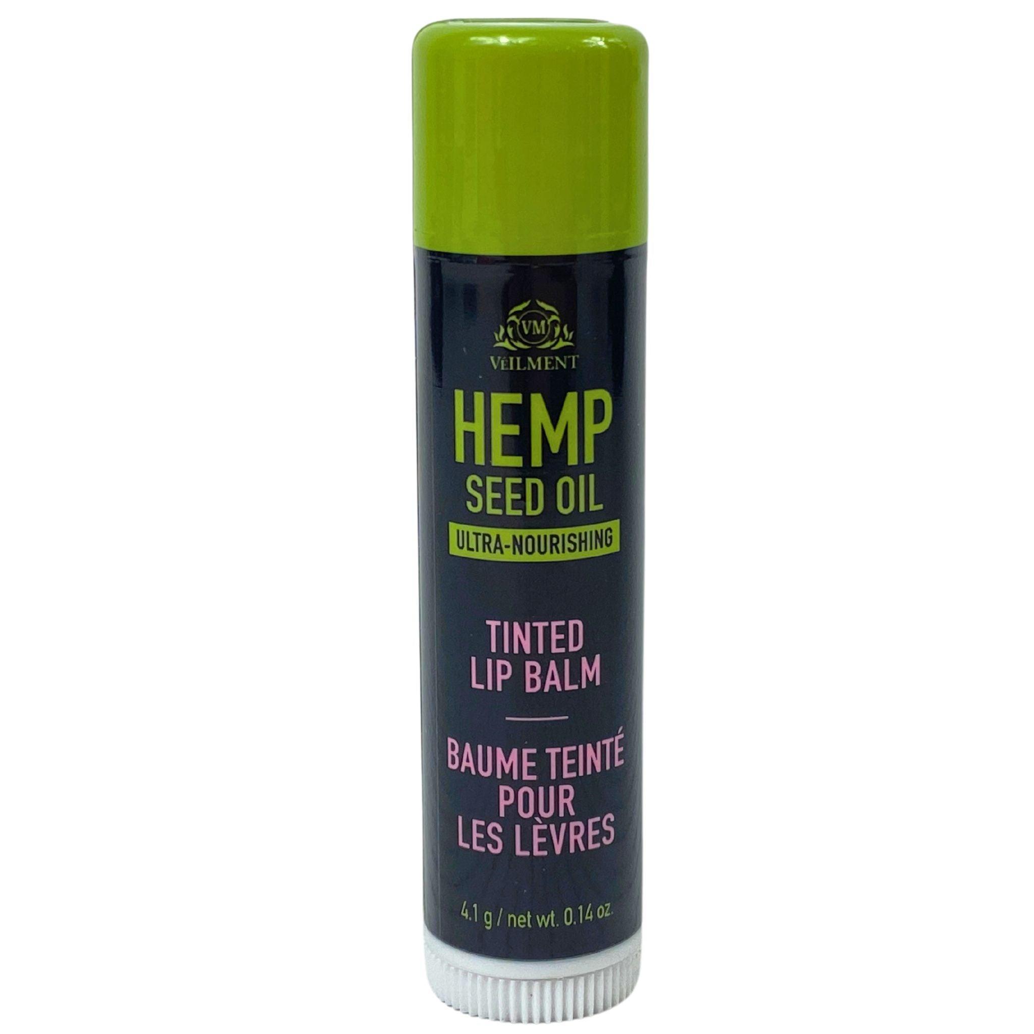 Organic Hemp Seed Oil Tinted Lip Balm - Ultra Moisturizing & Nourishing - 0.14oz (4g) - Pack of 100 - Natural Lip Care for Dry, Chapped Lips - Perfect for Daily Use, Gifts & Beauty Salons