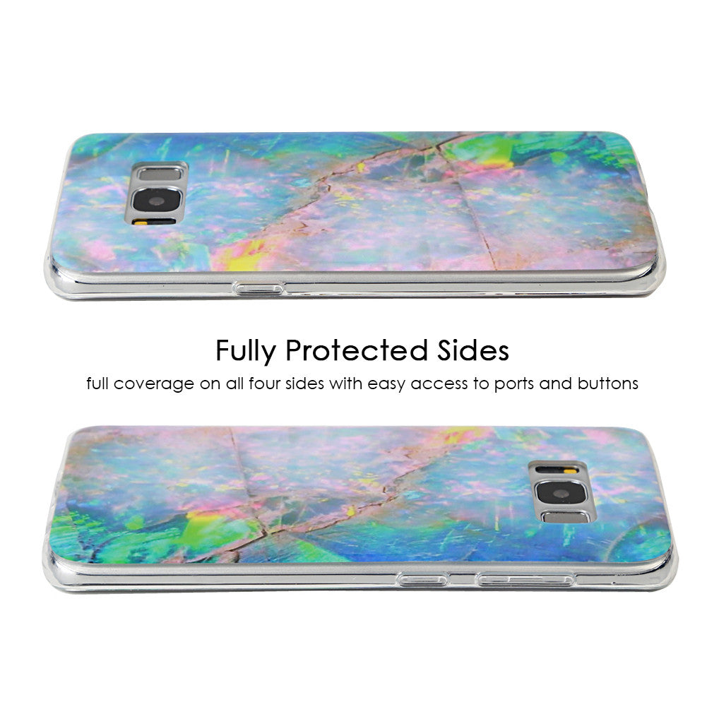 Blue Opal Samsung Galaxy Case - Protective Phone Cover with Premium Design for Galaxy S21/S22/S23 - Perfect for Everyday Use & Gifts