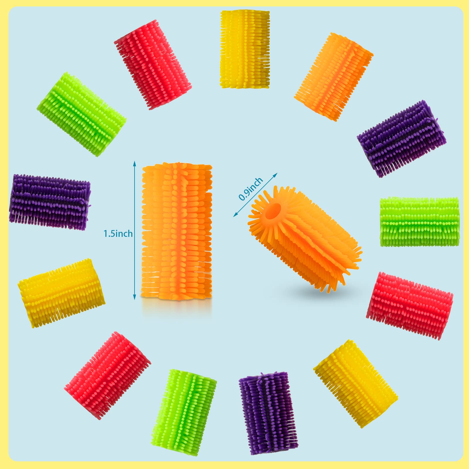 Colorful Squeeze Pencil Holder for Kids - 150 Pack, Handwriting Aid & Grip Trainer for School & Art