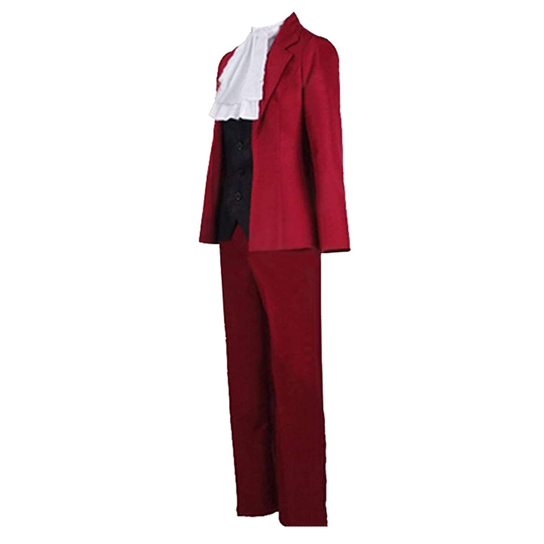 Premium Miles Edgeworth Cosplay Costume - Red Suit Set for Anime Fans | Perfect for Halloween, Comic Con & Cosplay Events | Official Phoenix Wright Ace Attorney Outfit