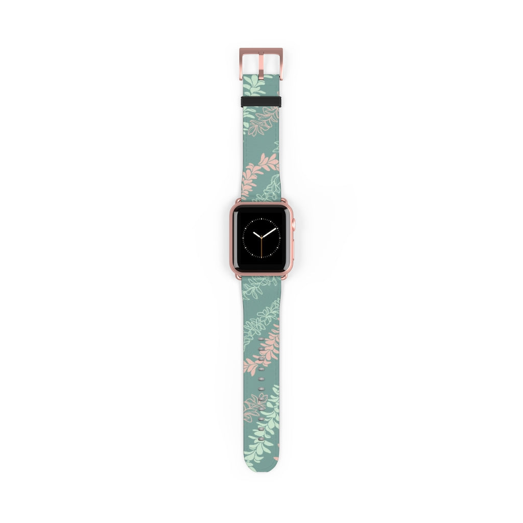 Groovy Pua Melia Watch Band - Premium Replacement Strap for Apple Watch, Fitbit & Samsung Galaxy - Soft Silicone, Adjustable, Comfortable for Workout, Running & Daily Wear