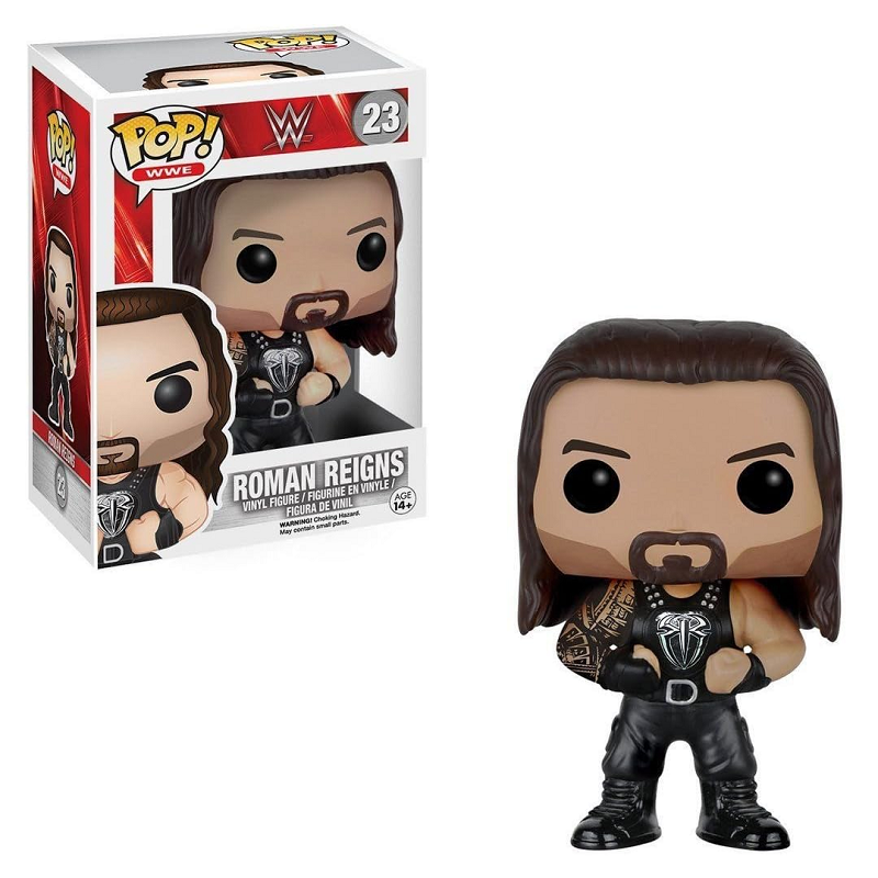 Funko Pop WWE Roman Reigns #23 Vinyl Figure - Collectible Wrestling Action Figure for WWE Fans & Collectors - Perfect for Display, Gifts, and Home Decor