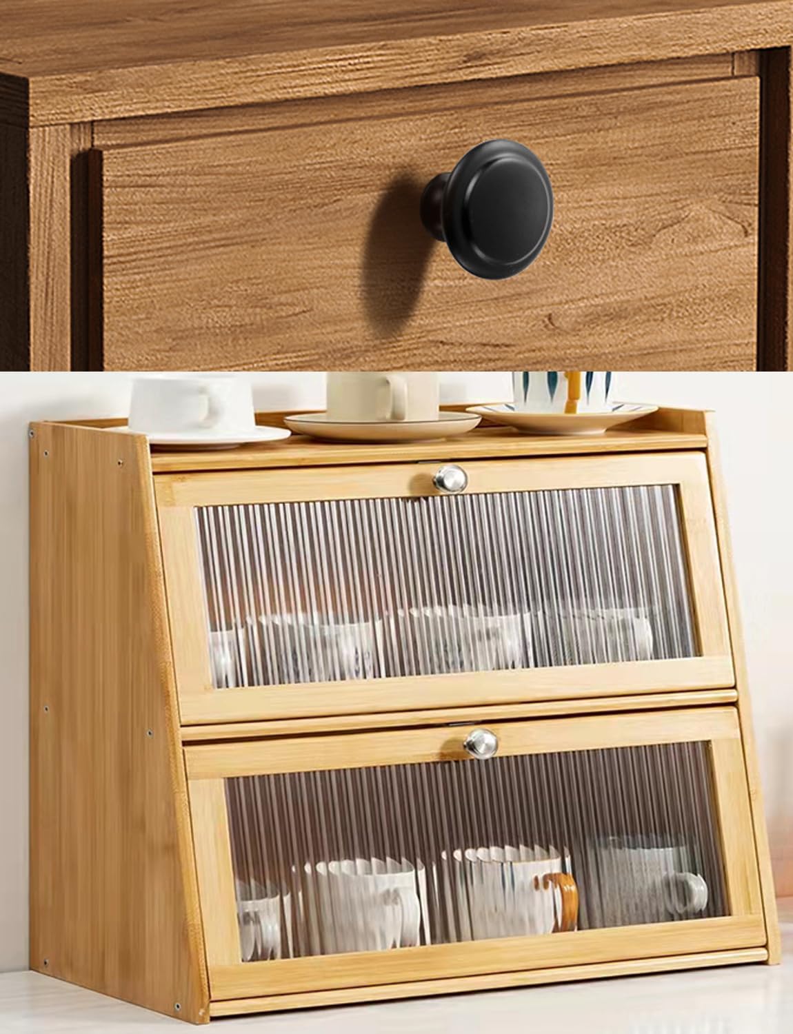 20-Pack Round Cabinet Knobs - 1.1