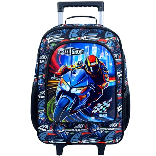 Cool UV Priting Motorcycle Luggage Blue