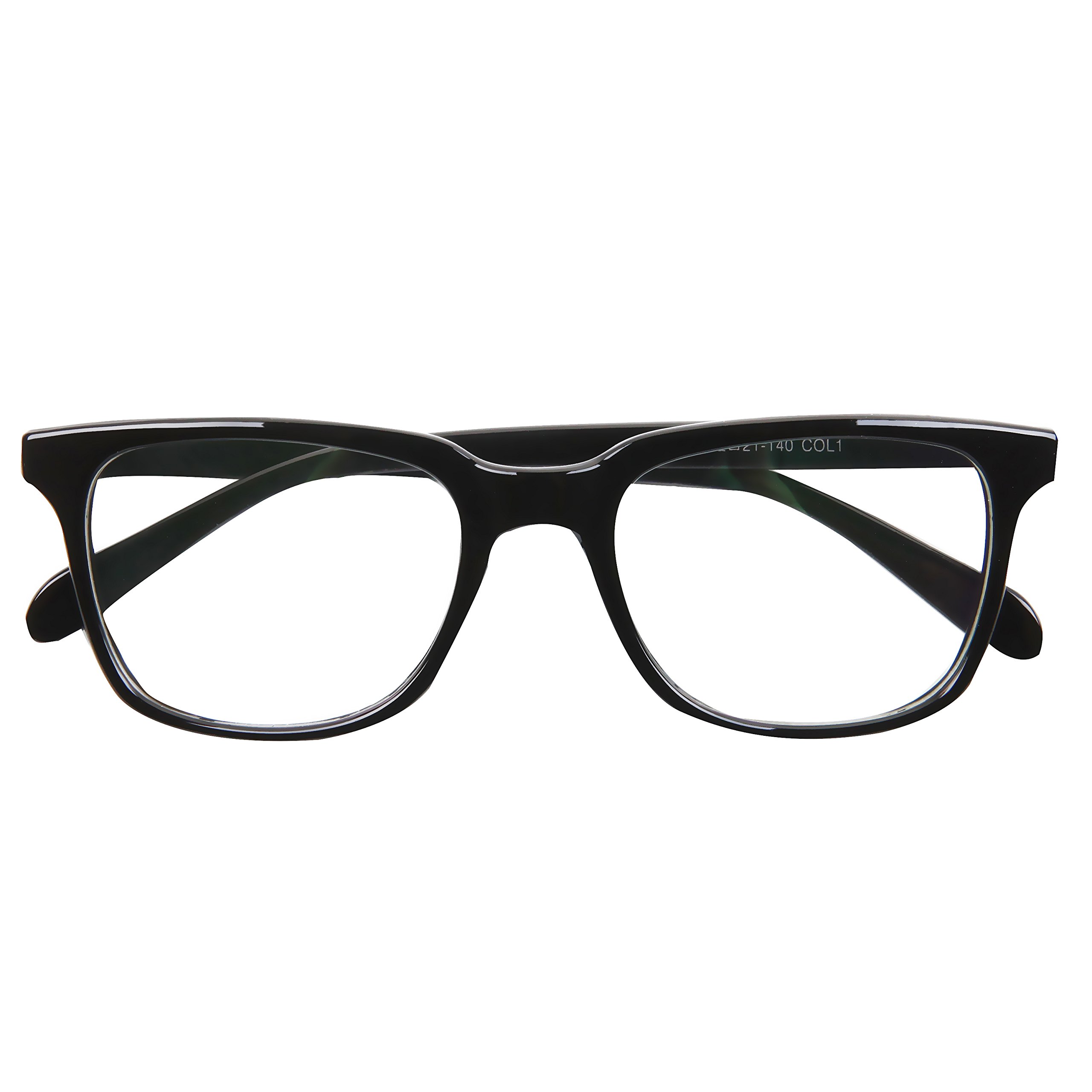 Stylish Black Frame Reading Glasses for Men & Women - Lightweight Comfortable Readers for Work, Study & Daily Use