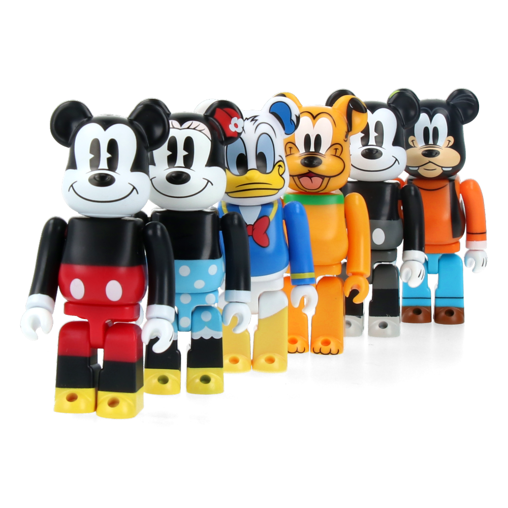100% Authentic Bearbrick Chase Disney Mickey Mouse & Friends Collectible Figure - Perfect for Home Display, Office Decor, and Disney Fan Collections