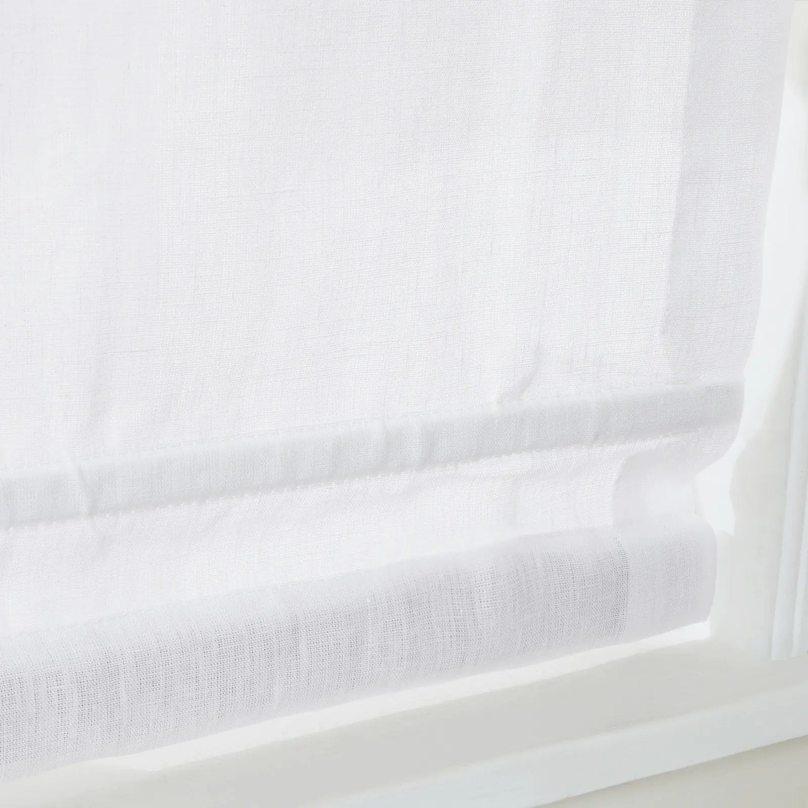 Premium Belgian Linen Cordless Roman Shades - Blackout Window Treatments for Bedroom & Living Room - Plus Size Custom Window Coverings