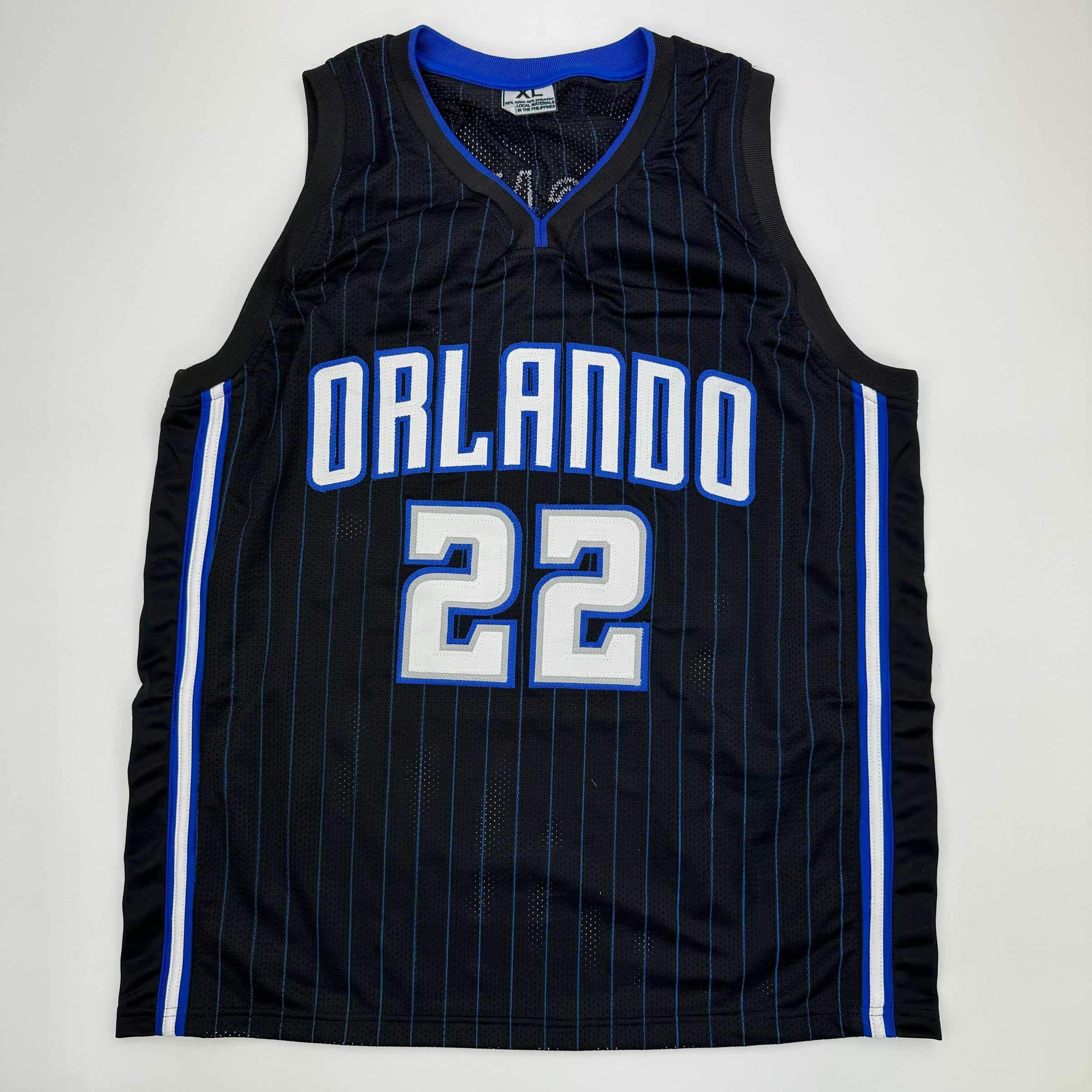Authentic Autographed Franz Wagner Orlando Magic Black Basketball Jersey with Beckett BAS COA - Perfect for Collectors, Fans, and Sports Memorabilia Displays