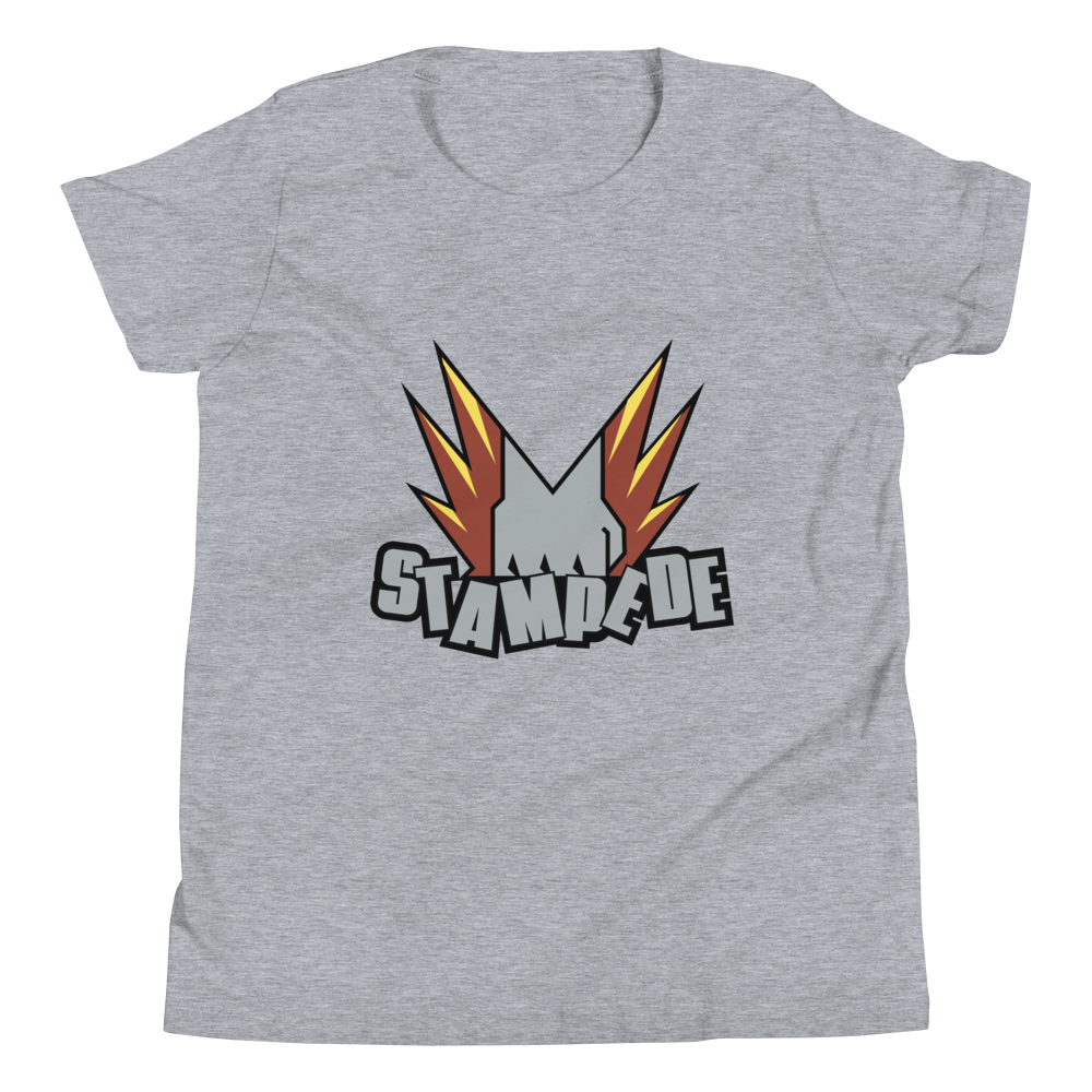 Zoo Jitsu Fighters Stampede Youth Short Sleeve T-Shirt - Cool Animal Martial Arts Graphic Tee for Boys & Girls - Perfect for School, Playdates & Martial Arts Classes