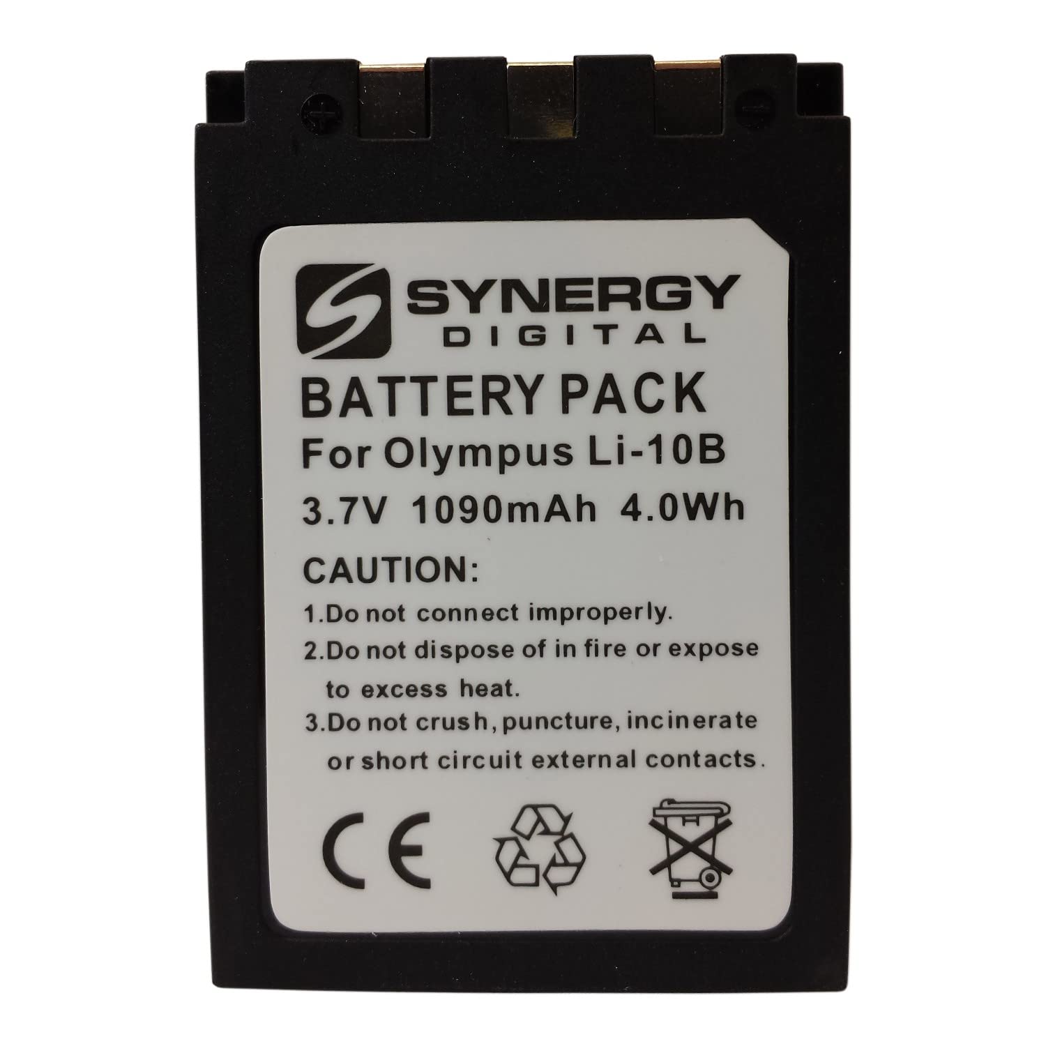Synergy Digital Camera Batteries for Olympus C725 - 3.7V 1090mAh Li-ion Replacement for LI-10B (5-Pack) | Perfect for Travel Photography, Outdoor Adventures & Daily Shooting