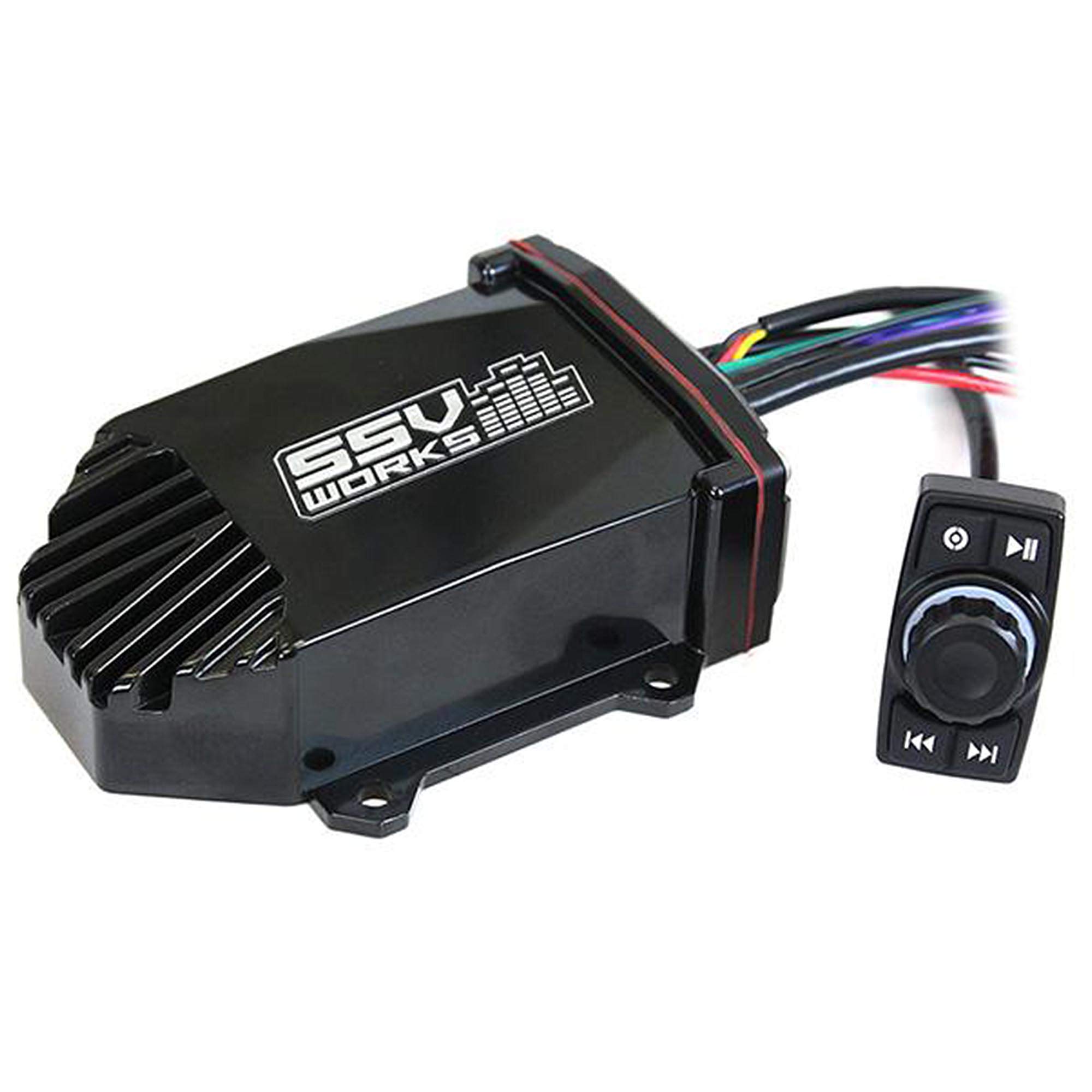 MRB2R Bluetooth Rocker Switch 200W Marine Audio System with 2 Pair Wet Sounds Recon 6-BG 6.5