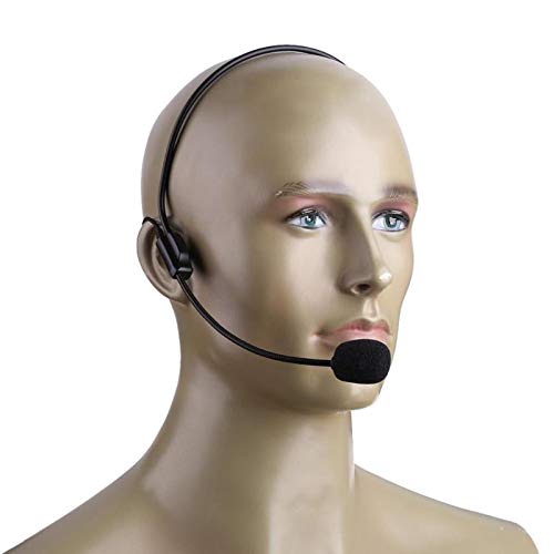 Set of 2 Flexible Wired Boom Headset Microphones for Voice Amplifier - Perfect for Teachers, Speakers, Coaches, Presentations & Seniors | Ideal for Classroom Lectures, Public Speaking & Online Meetings