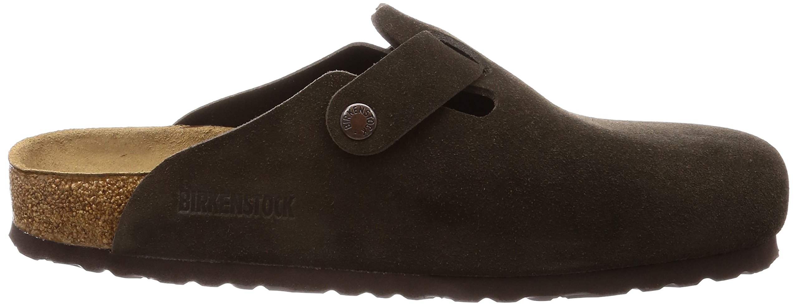 Birkenstock Men's Boston Soft Footbed Clogs - Comfortable Slip-On Shoes in Mocha Brown, Size 9 Medium US - Perfect for Casual Wear, Home & Office Comfort