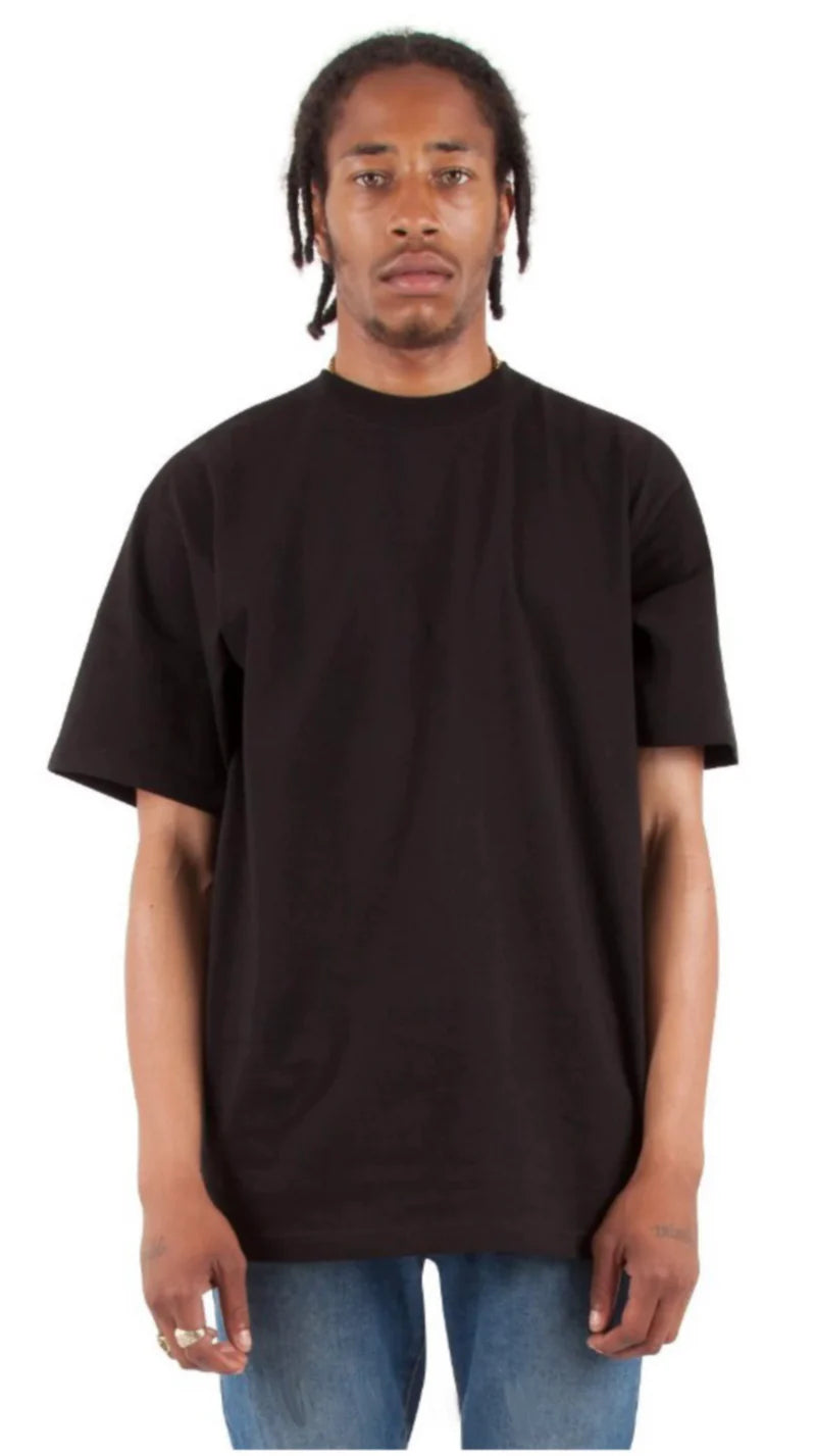 Premium Heavyweight Cotton T-Shirt for Men - Switch Blank Black - Comfortable & Durable for Casual Wear, Gym, and Everyday Use