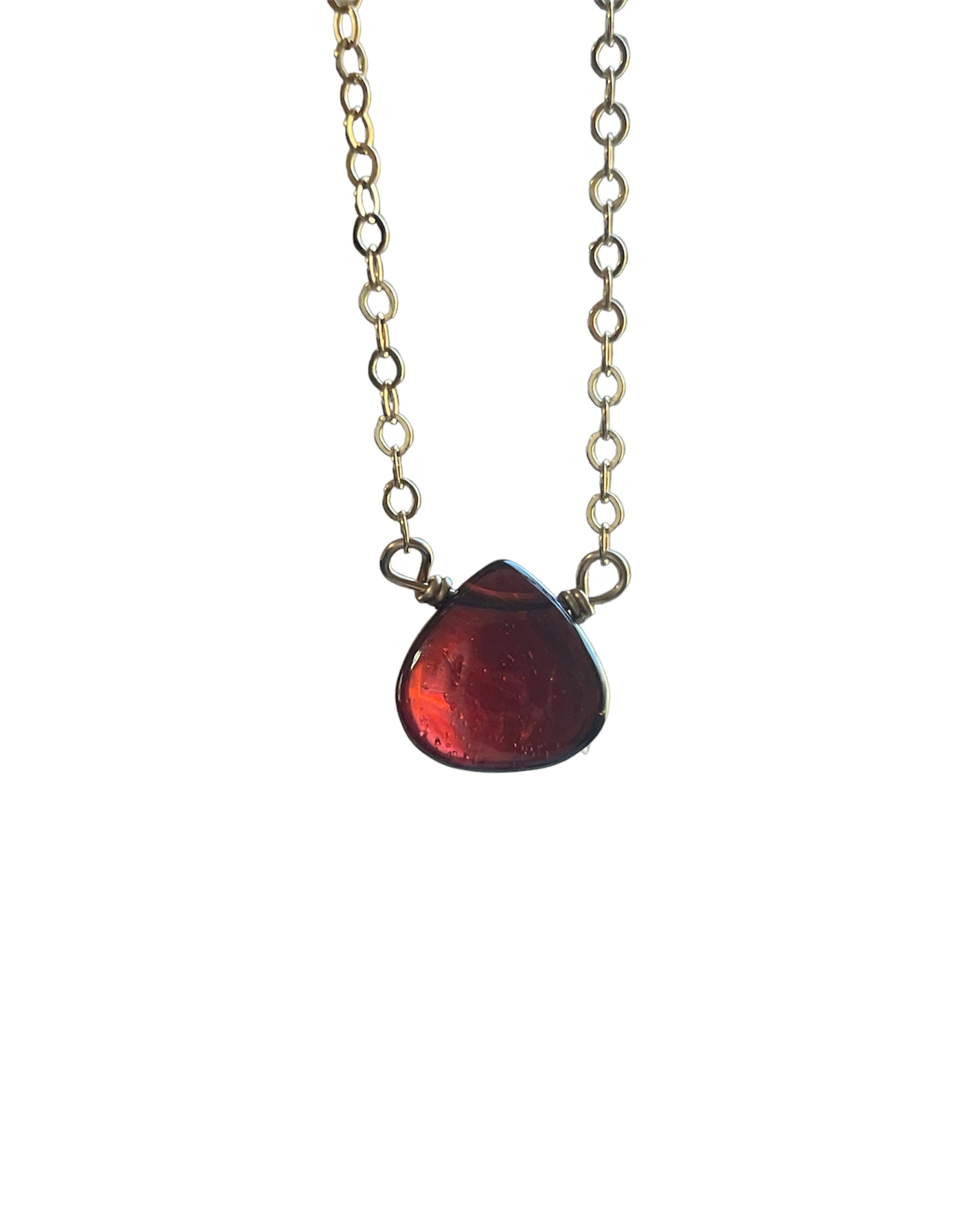 Elegant Tiny Garnet Necklace for Women – Dainty Gemstone Jewelry Gift for Her | Perfect for Everyday Wear, Date Nights & Special Occasions