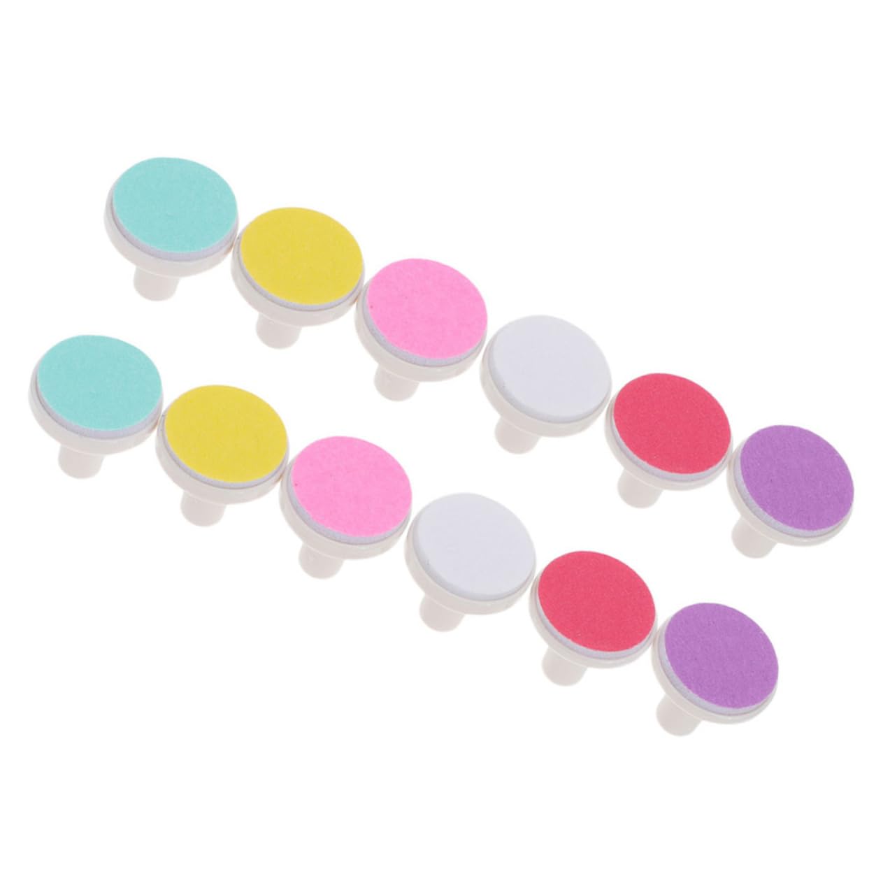 COOLHIYA 12 Pack Newborn Baby Nail Trimmer Pads - Gentle Electric Nail File Replacement Heads for Safe Infant Nail Care - Perfect for Newborns, Toddlers & Sensitive Skin at Home or Travel