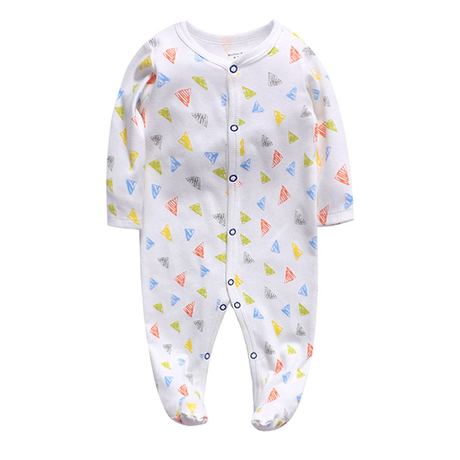 Soft Baby Romper for Boys & Girls - Cute Cartoon Jumpsuit with Footies | Blue Infant Outfit for Playtime, Photos & Everyday Comfort