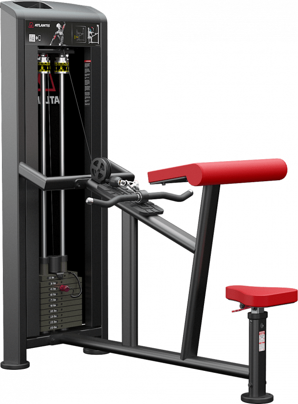 ATLANTIS Seated Horizontal Biceps Curl Machine - Professional Gym Equipment for Arm Strength Training - Perfect for Home & Commercial Gyms