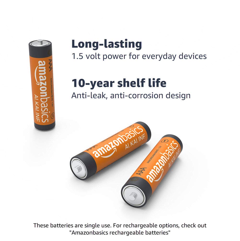 Amazon Basics 20 Pack AA & 36 Pack AAA High-Performance Alkaline Batteries - 10-Year Shelf Life, Easy Open Value Pack - Perfect for Toys, Flashlights, Remote Controls & Electronic Devices