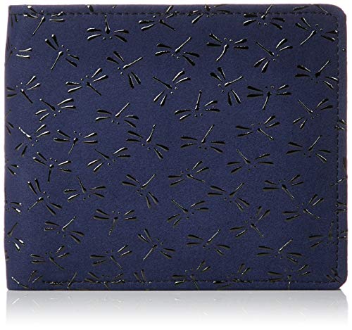 Navy Blue Deerskin x Black Lacquer Dragonfly Pattern 2006-04-008