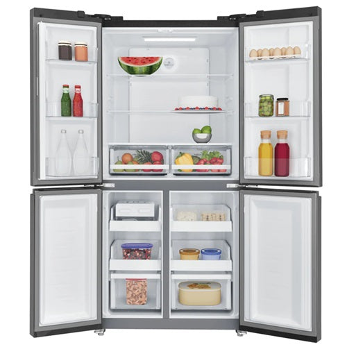 Electrolux EQE4900B 497L French Door Refrigerator - Energy Efficient Stainless Steel Fridge for Modern Kitchen & Family Use