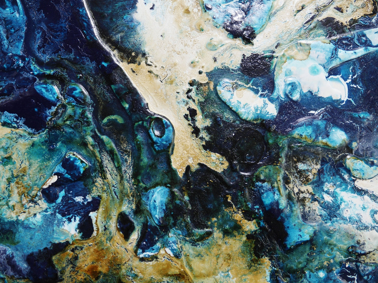 200cm x 120cm Smashed Southern Textured Abstract Canvas Wall Art - Modern Home Decor for Living Room, Bedroom & Office