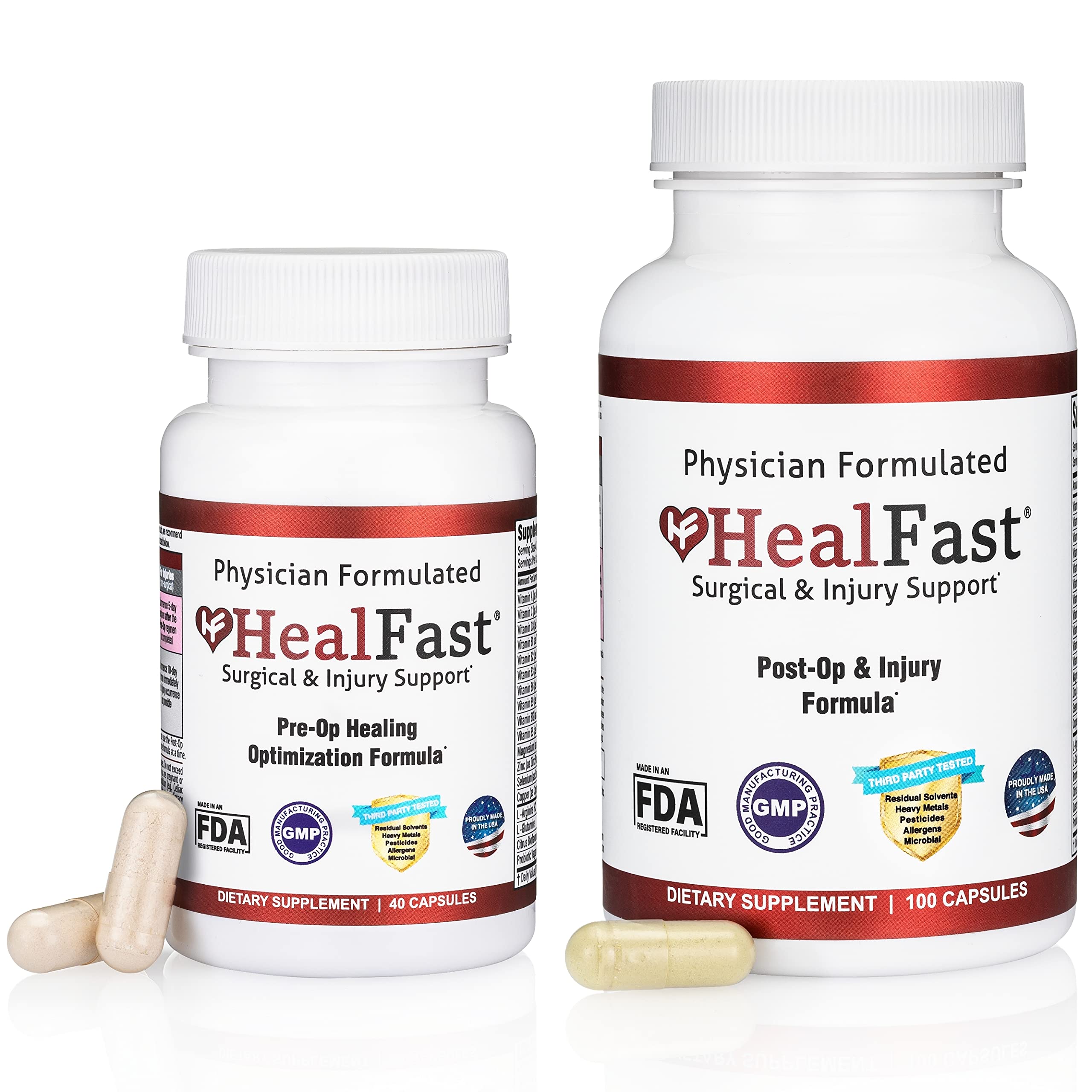 Heal Fast Complete Pre & Post Surgery Recovery Supplement - Wound Care & Postpartum Support - C-Section & Tummy Tuck Recovery - Abdominal Binder & BBL Post-Surgery Supplies for Faster Healing & Comfort
