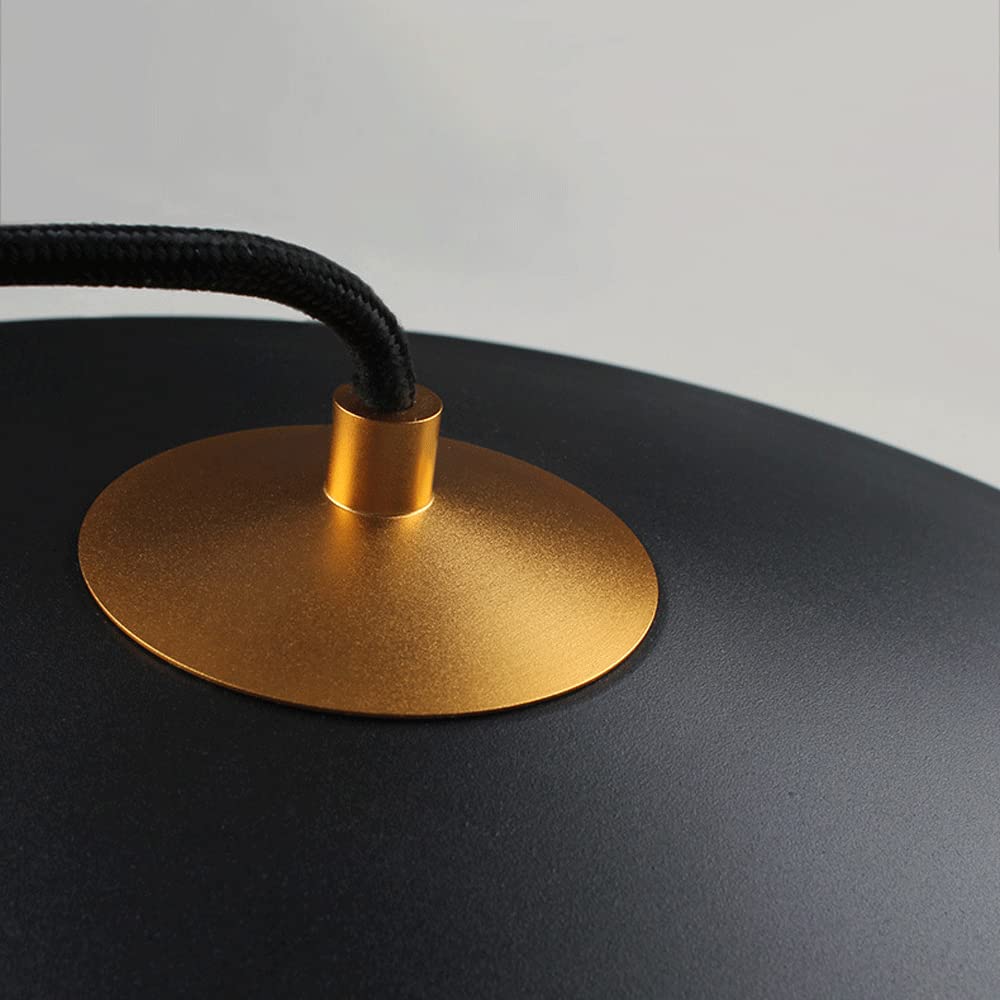 Modern Matte Black Conical Pendant Light - Nordic Style Aluminum Metal Shade Hanging Lamp for Bedroom, Corridor, Balcony & Entrance | Energy Efficient Ceiling Lighting Fixture for Home & Office Decor
