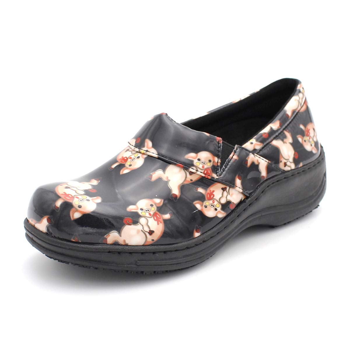 Laforst Women's Rachel Slip-Resistant Nursing & Waitress Shoes - Comfortable Manmade Upper Clogs for Healthcare & Food Service Professionals
