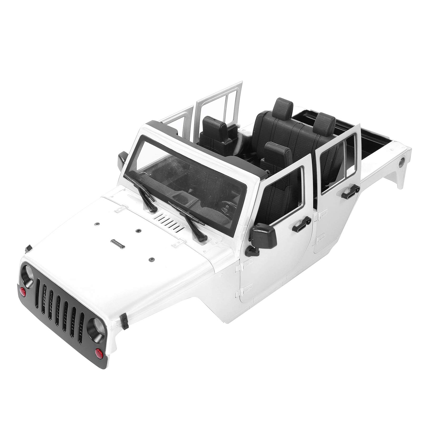 1:10 Open RC Car Body Shell - White Replacement Shell for RC Cars & Toys - Perfect for Racing, Drifting & Custom Builds