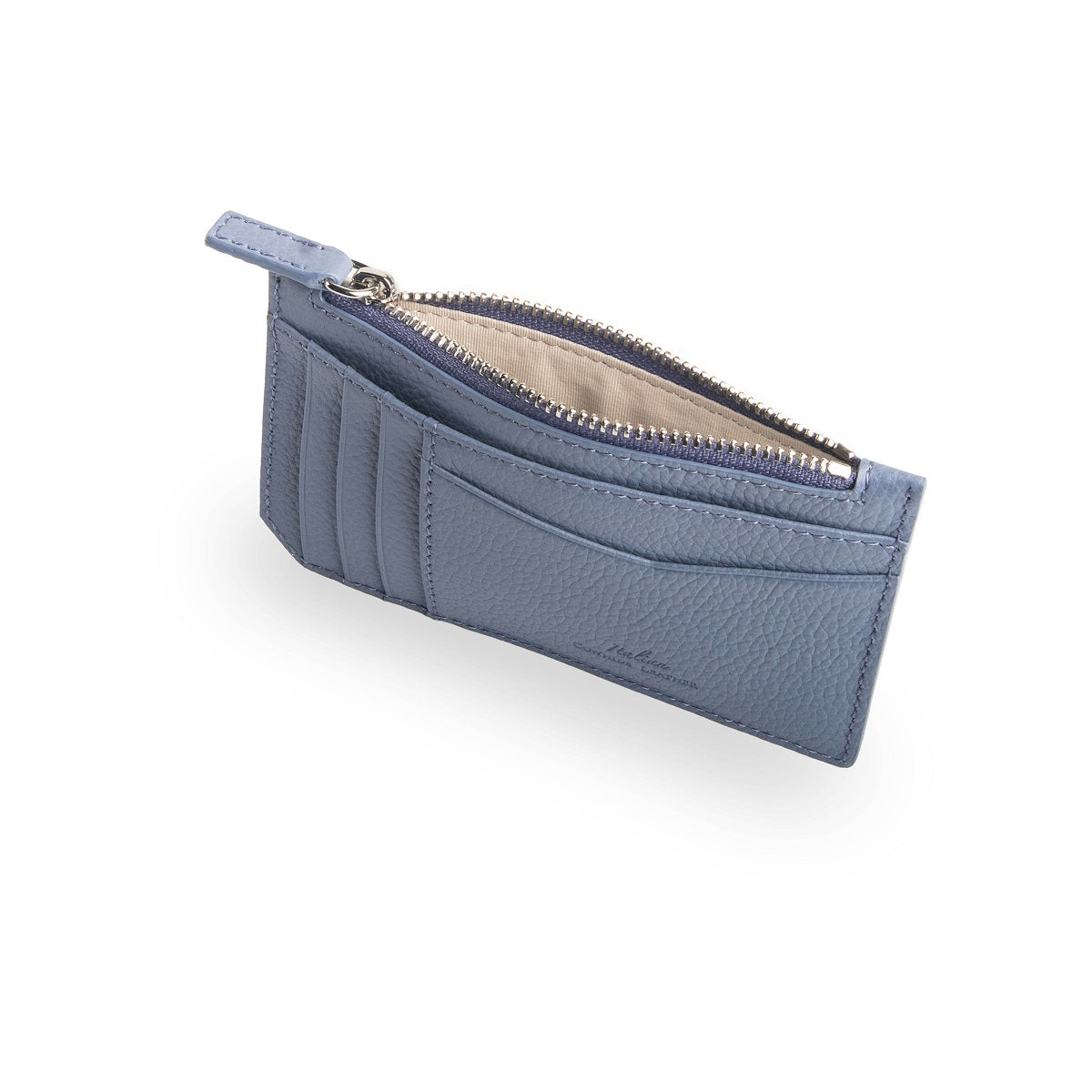Premium Nicky Leather Card Holder with RFID Protection & Zip Pocket - Slim Wallet for Men & Women, Perfect for Travel, Business & Everyday Use