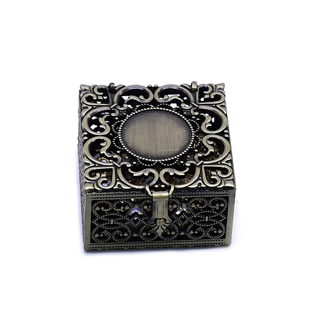 Youngy Rosary Box - Metal Christian Catholic Rosary Bead Necklace Storage Case | Religious Jewelry Organizer for Prayer Beads & Cross Pendants | Perfect for Church, Travel & Devotional Use