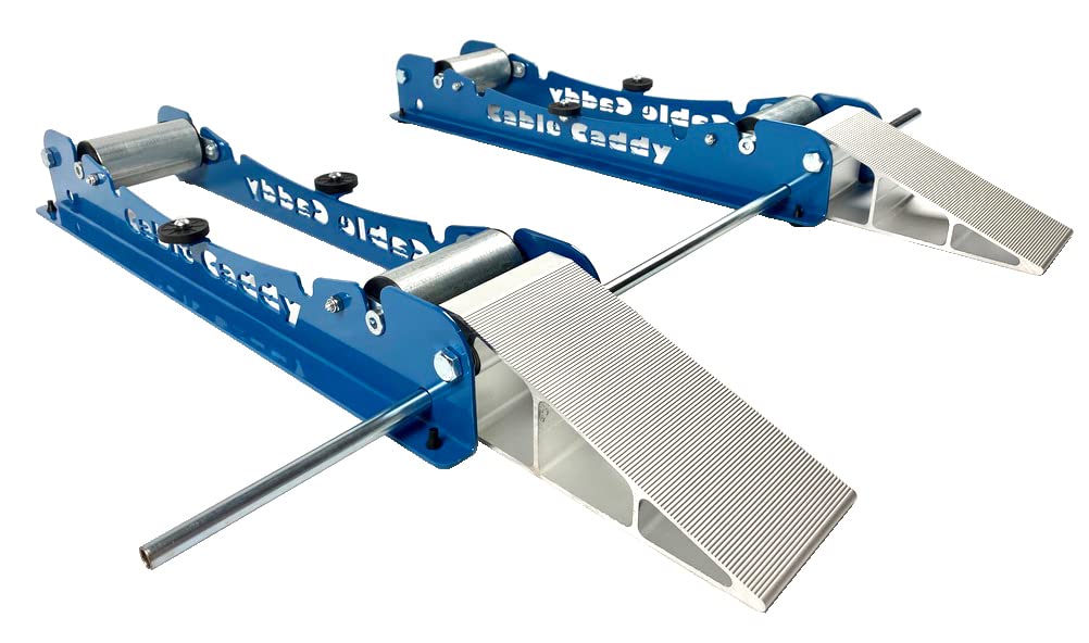 3-in-1 Heavy Duty Cable Dispenser & Caddy for Large 40-Inch Cable Reels - Perfect for Electricians, Construction Sites & Home DIY Projects