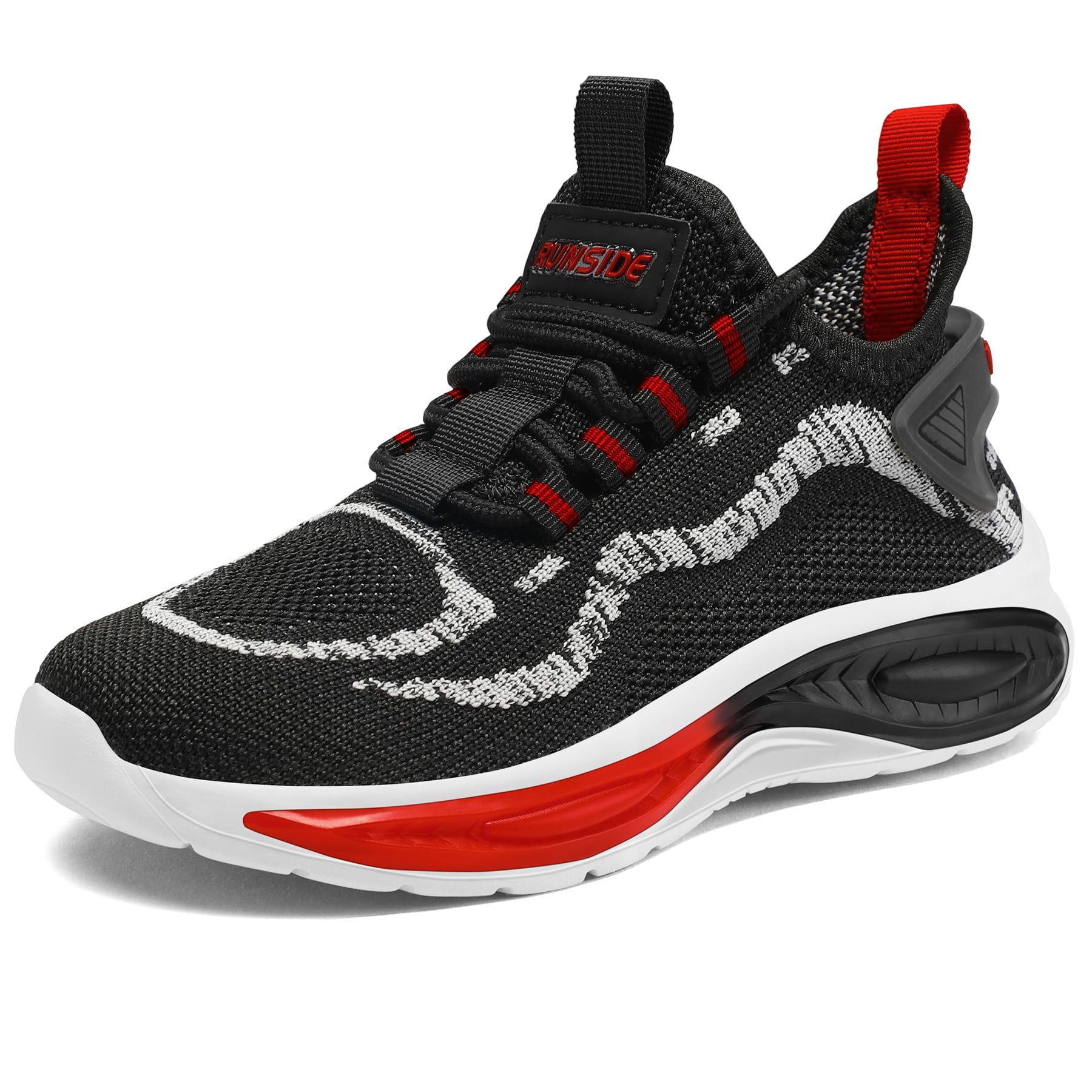 RUNSIDE Boys Girls Sneakers - Lightweight Breathable Kids Tennis Shoes for Walking, Running & Gym - Lace Up Athletic Shoes for Little & Big Kids - Perfect for School, Playground & Outdoor Activities